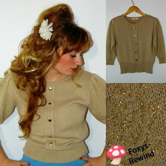 Gold crop sweater sales