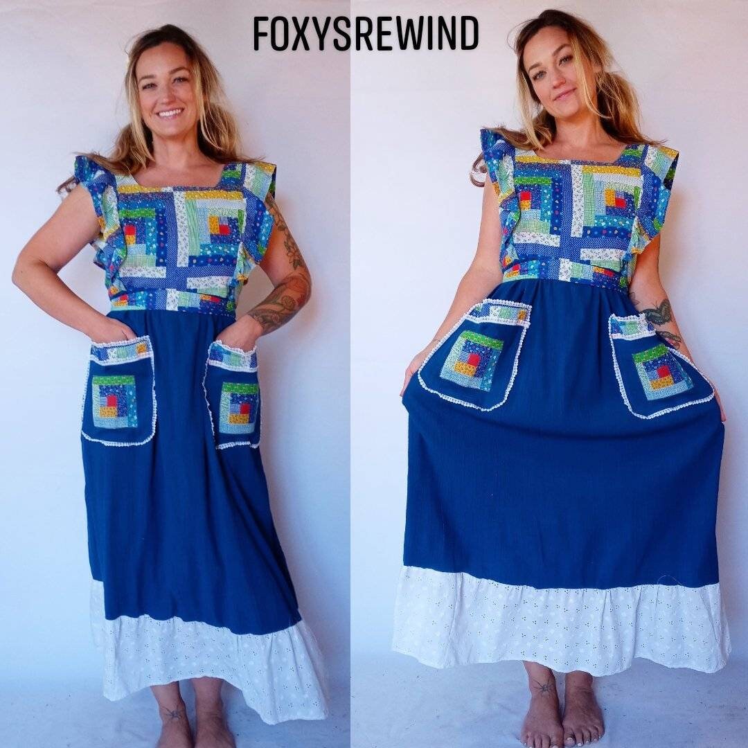 patchwork quilt dress
