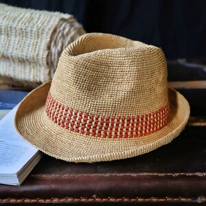 Raffia Straw Panama Hat, Unisex Fedora Straw Hat, Safari Hat,Sun Hat for Women Men, Summer Hat for Women Men, Beach Hat, Foldable Hat