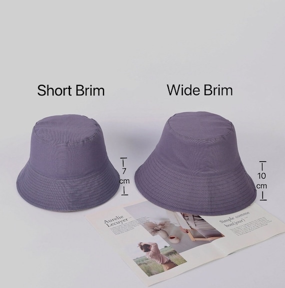 Oversized Reversible Short/wide Brim Bucket Hat, Large Bucket Hat