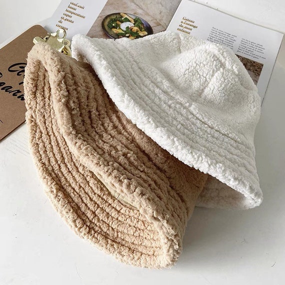 Oversized Fall Winter Bucket Hat M L XL 