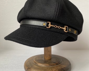 Chapeau gavroche S M L Xl Xxl, casquette gavroche ample, bonnet en laine pour homme/femme, chapeau gavroche fait main, Style vintage