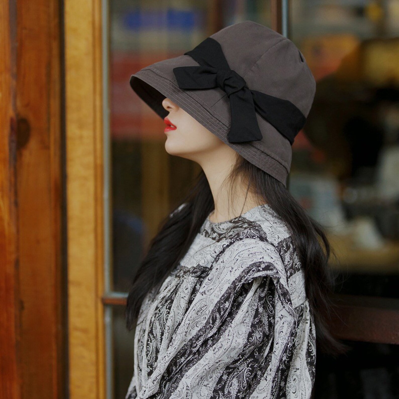 Wide Brim Bucket Hat Two Way Bucket Hat for Women Sun Hat Etsy