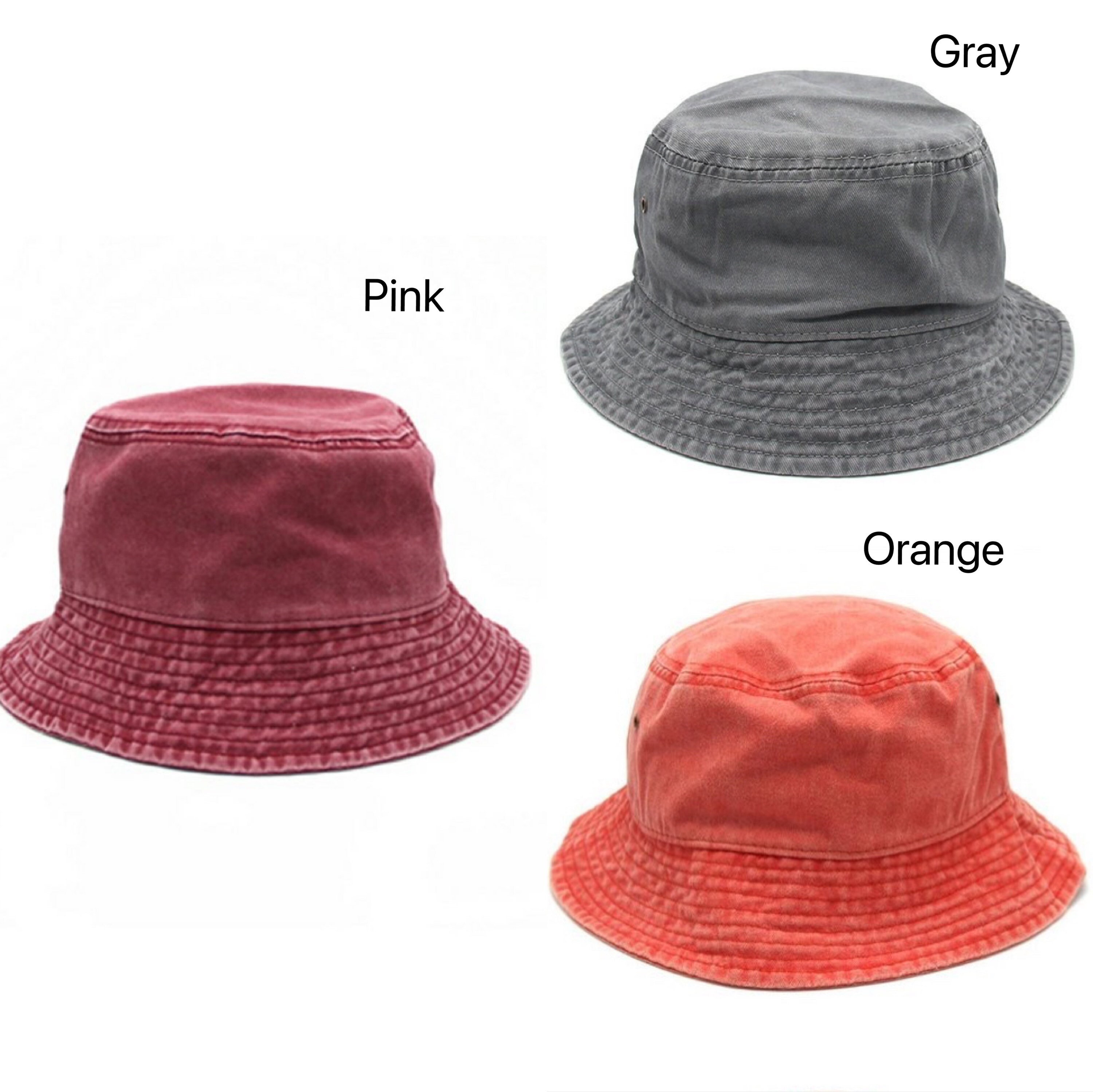 Custom Initial Letter Bucket Hat Custom 
