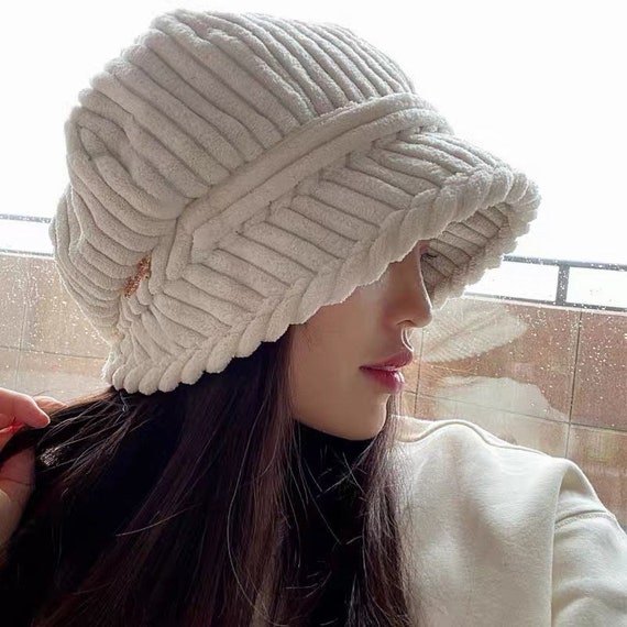 Buy Fall Winter Bucket Hat Corduroy Bucket Hat for Women Winter