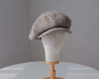 Cappello da newsboy oversize su misura, berretto da newsboy slouchy unisex, cappello di lana oversize per uomo/donna, cappello da newsboy fatto a mano, regalo per lui lei