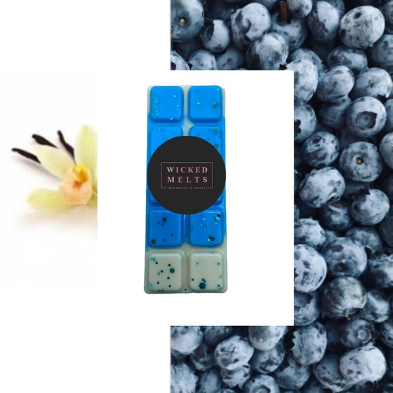 Blueberry and Vanilla Wax Melts, Fruity Wax Melts, Blueberry Wax