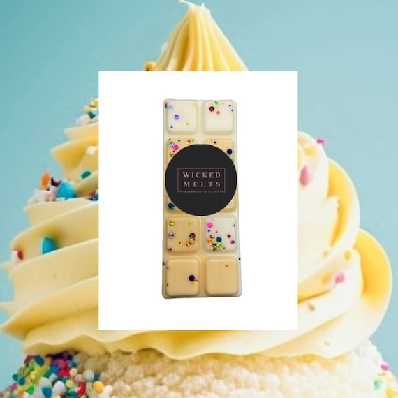 Vanilla Buttercream Wax Melts, Sweet Wax Melts, Vanilla Buttercream Snap Bar, Highly Scented Wax Melts, Home Fragrance, Soy Wax Melts