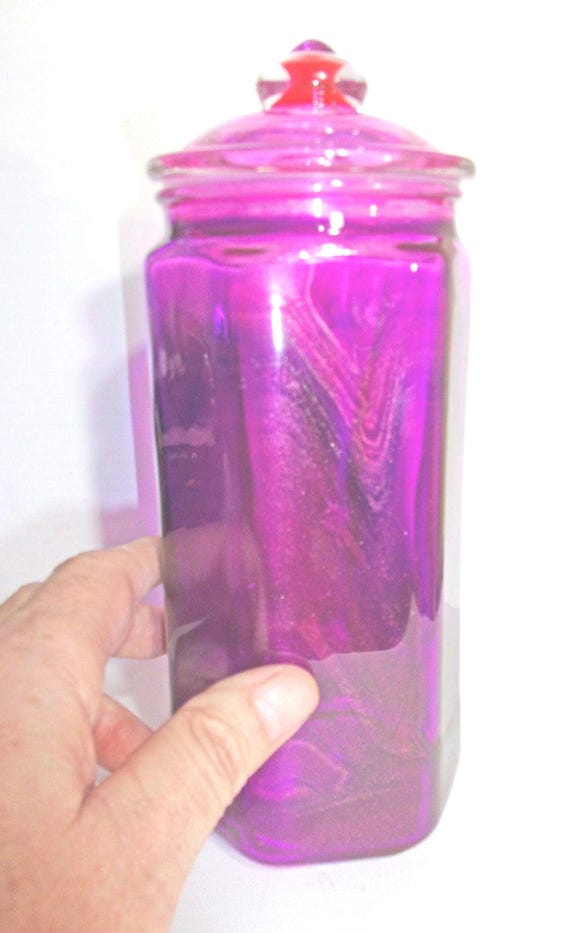 Acrylic Pour Large Container with Lid and LED Light