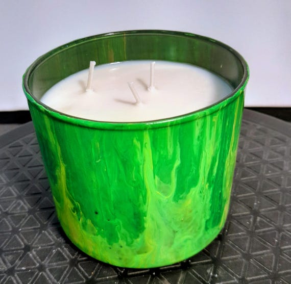 24oz Vanilla Scented Soy Wax Candle: Handmade Home Decor