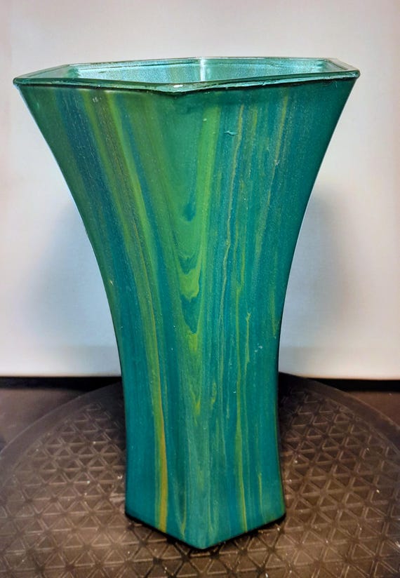 Tall Handmade Acrylic 10" Vase