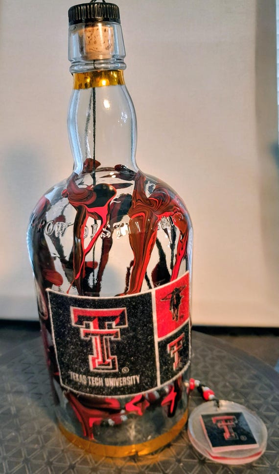 Large Texas Tech Glass Wind Chime