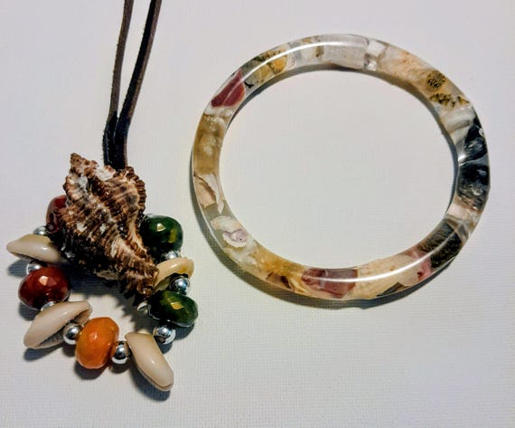 30" Seashell Necklace and a 3" Seashell Bracelet