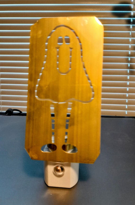 Brass LED Night Light with Sensor - Ghost