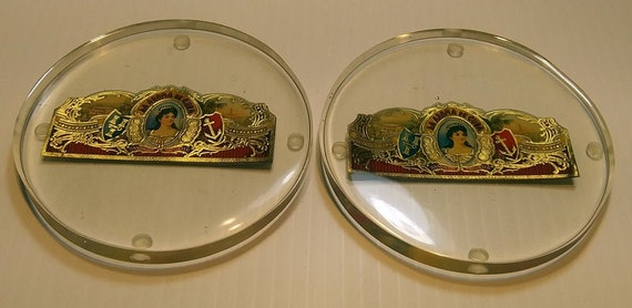 Clear with Decorative "LA AREMA de CUBA" Cigar Band