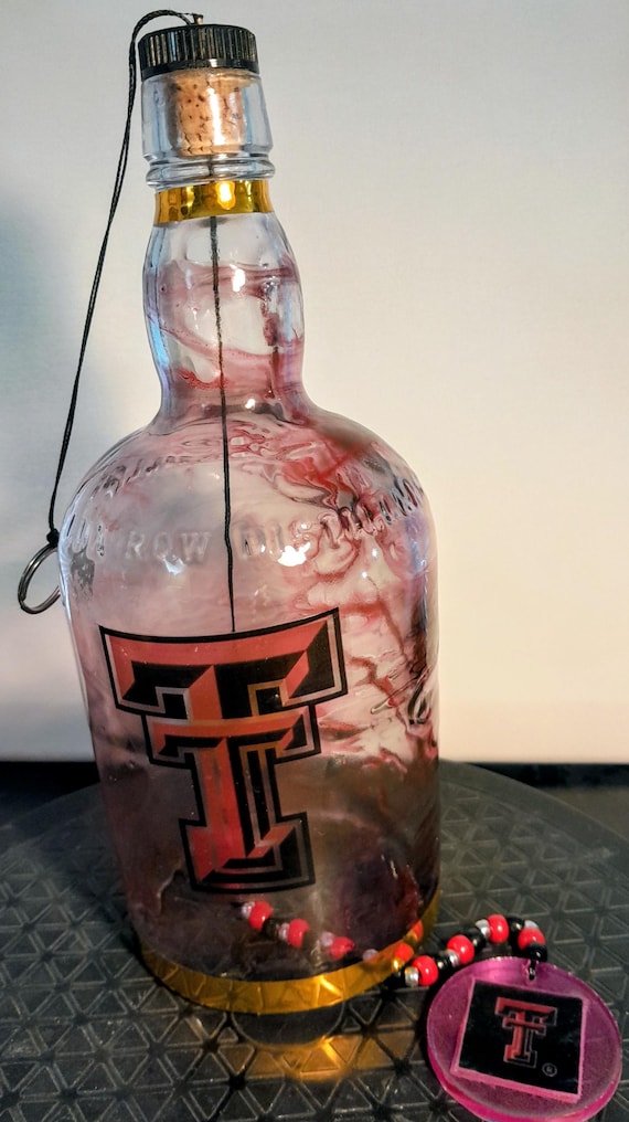 Large Texas Tech Glass Wind Chime