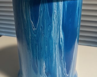 Glass Acrylic Painted Jar