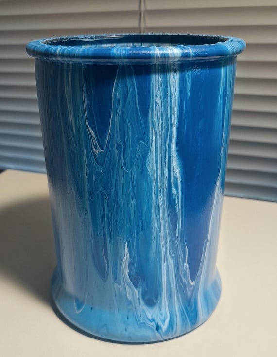 Glass Acrylic Painted Jar