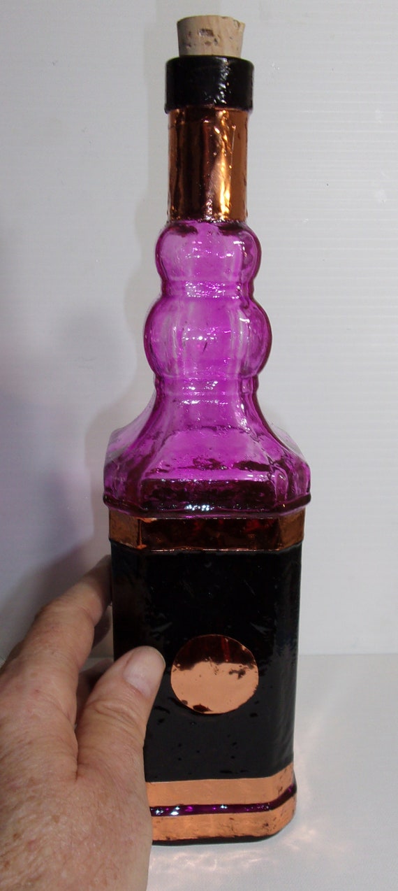 Acrylic Painted Large Bottle with LED light