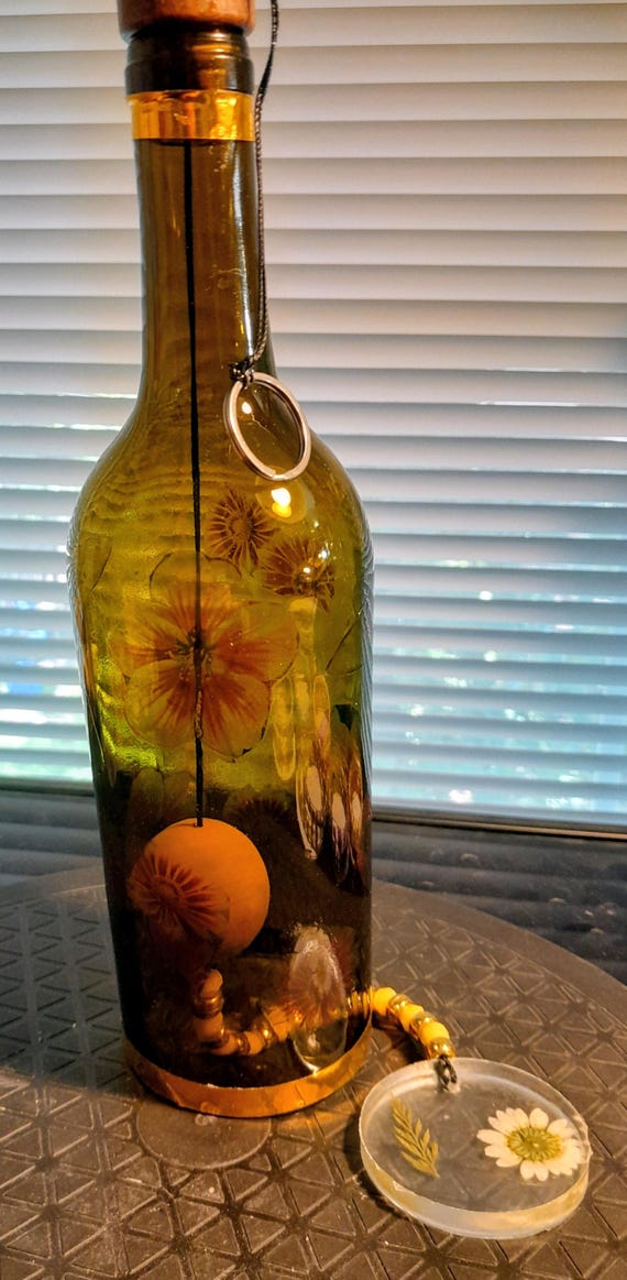Medium Glass Flower Wind Chime