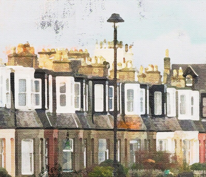 Portobello Beach Promenade Edinburgh Scotland Print Impressionist Art