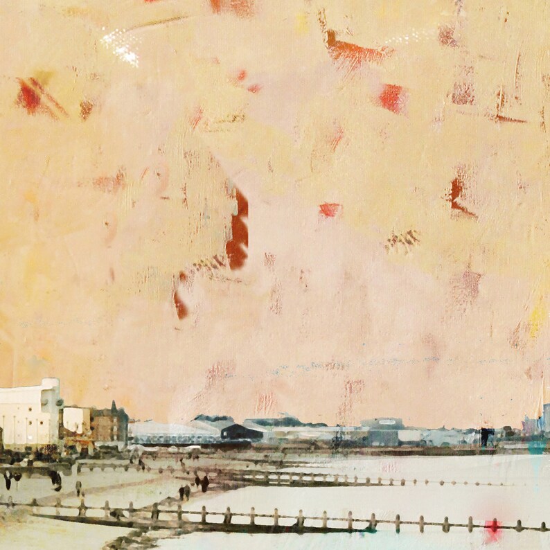 Portobello Beach Edinburgh Scotland Impressionist Art Print Etsy