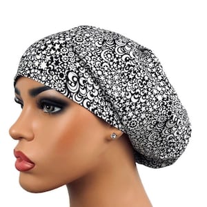Bonnet chirurgical, casquette euro gommage femme, cadeau pour infirmières, bonnet gommage lune, casquette OU, option doublure en satin, chapeaux de gommage DK, beaucoup de lunes