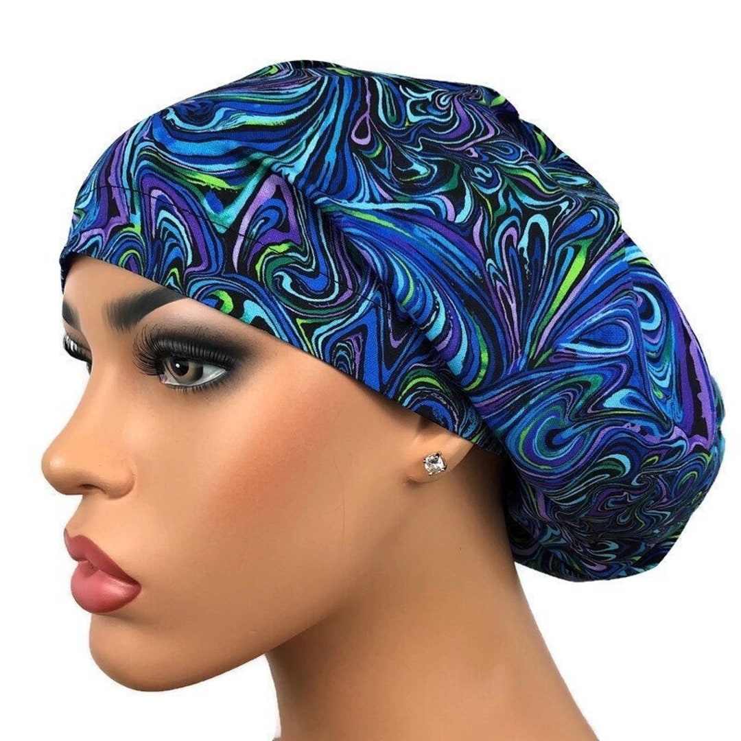 Blue Scrub Hat for Women Surgical Cap Nurse Cap Nurse Gift Etsy