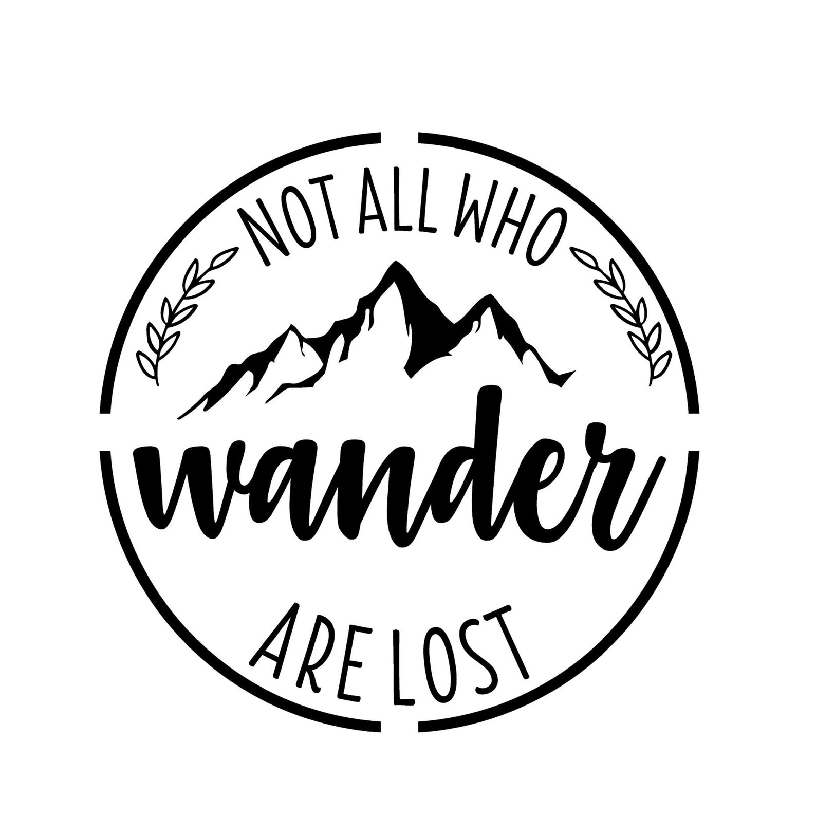 Not all who wander are lost Vinyl decal Car decal | Etsy