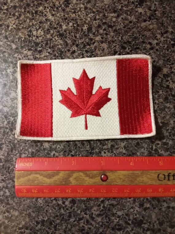 Vintage Canadian Flag Clothing Patch Gem