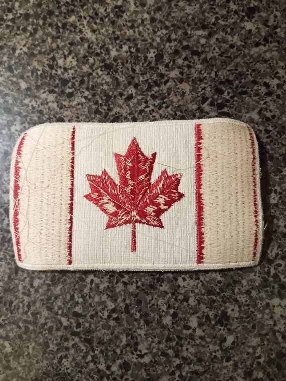 Vintage Canadian Flag Clothing Patch Gem