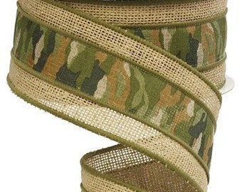 camo burlap rolls for wreaths