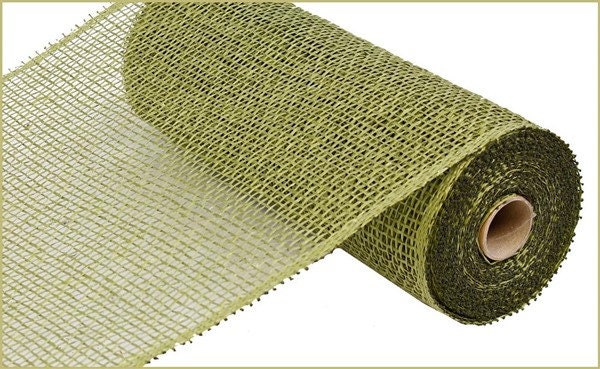 Multi Poly Burlap Mesh 10 Inches X 10 Yards beige Brown 