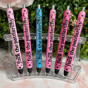 Scheiß auf das Patriarchat TS Pen | InkJoy Glitzer Kugelschreiber | Personalisierbares Geschenk | TS Geschenke