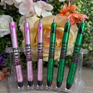 Bolígrafos con purpurina de brujas ¡Qué lindos! / Regalos malvados / Bolígrafos con purpurina / Brujas de Oz