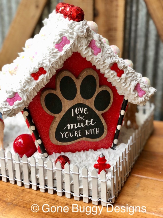 Dog Decor Gone Buggy Designs Christmas Table Holiday Decor Dog Lover Whimsical Christmas Christmas Centerpiece Dog Christmas