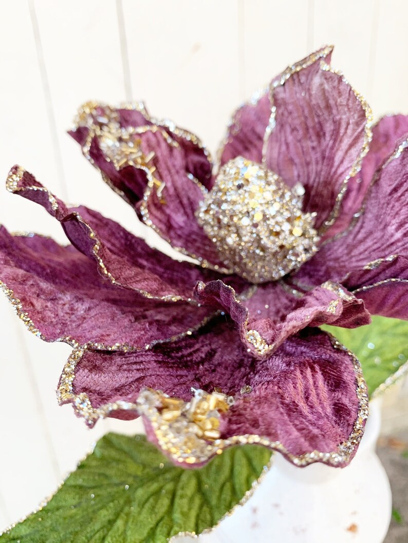 Deep Purple Magnolia StemKatherine's Collection Etsy