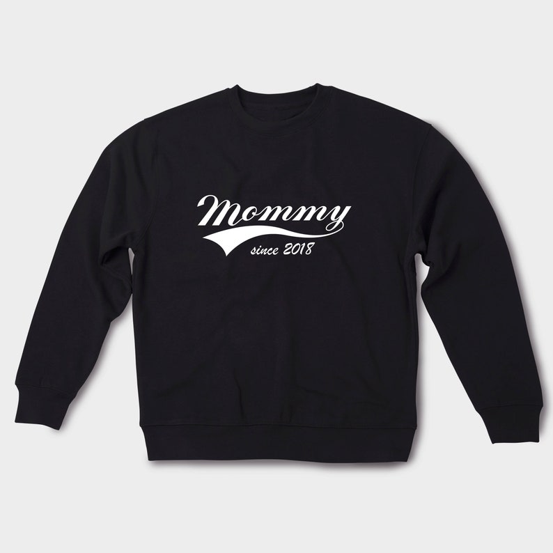 Mom Sweatshirt Custom Sweater Mom Since Mothers Gift Mothers Outfit Family Outfits Women Sweatshirt Announcement Sweater ANM3021