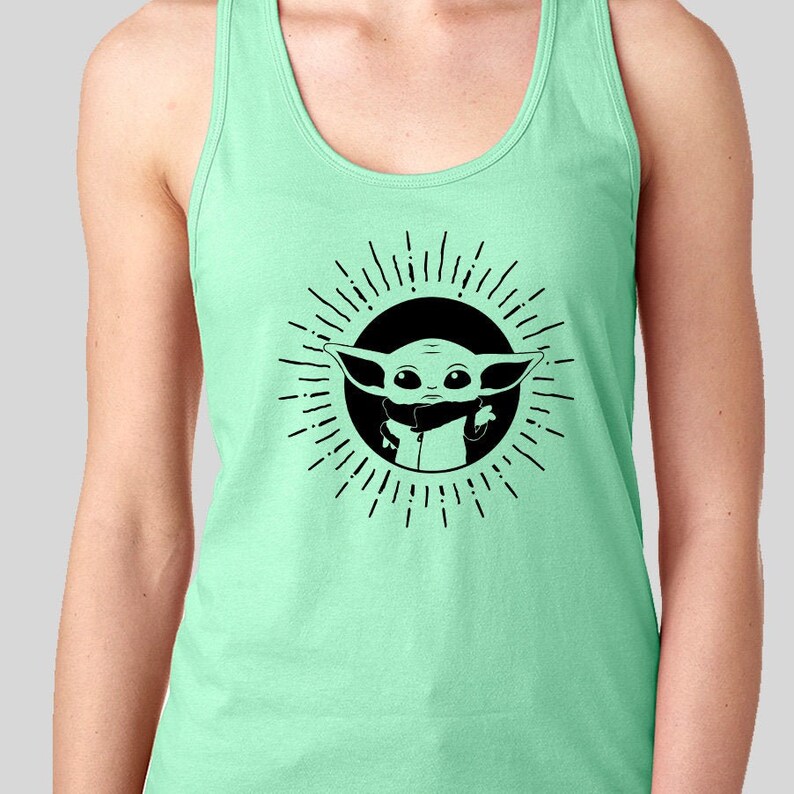 Baby Yoda Women's Tank Tops. Disney Star Wars Tank Top. Etsy