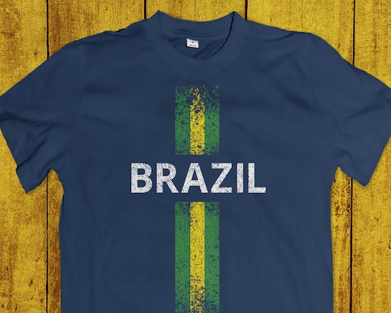 Brazil Soccer Shirt Personalised Name Brazilian Football 
