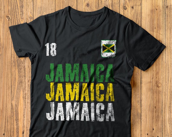Womens Football Cup Tee Jamaican Flag Up Wits Creek Novelty T Shirts Jamaica Soccer Jersey Mens Long Sleeve T Shirt