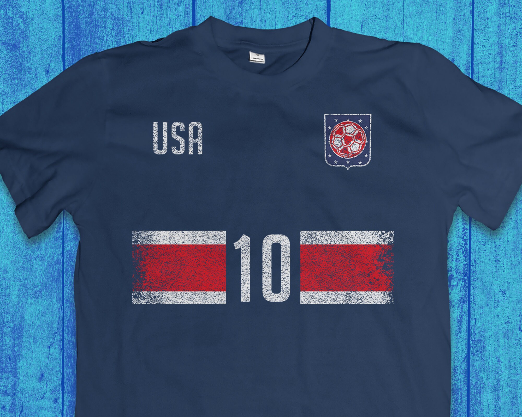 Vintage USA Soccer Jersey Personalised Mens Womens & Youth Etsy