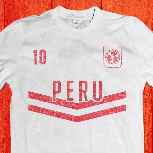 Maillot de football du Pérou, cadeau personnalisé, t-shirt péruvien pour homme, femme, enfant #319