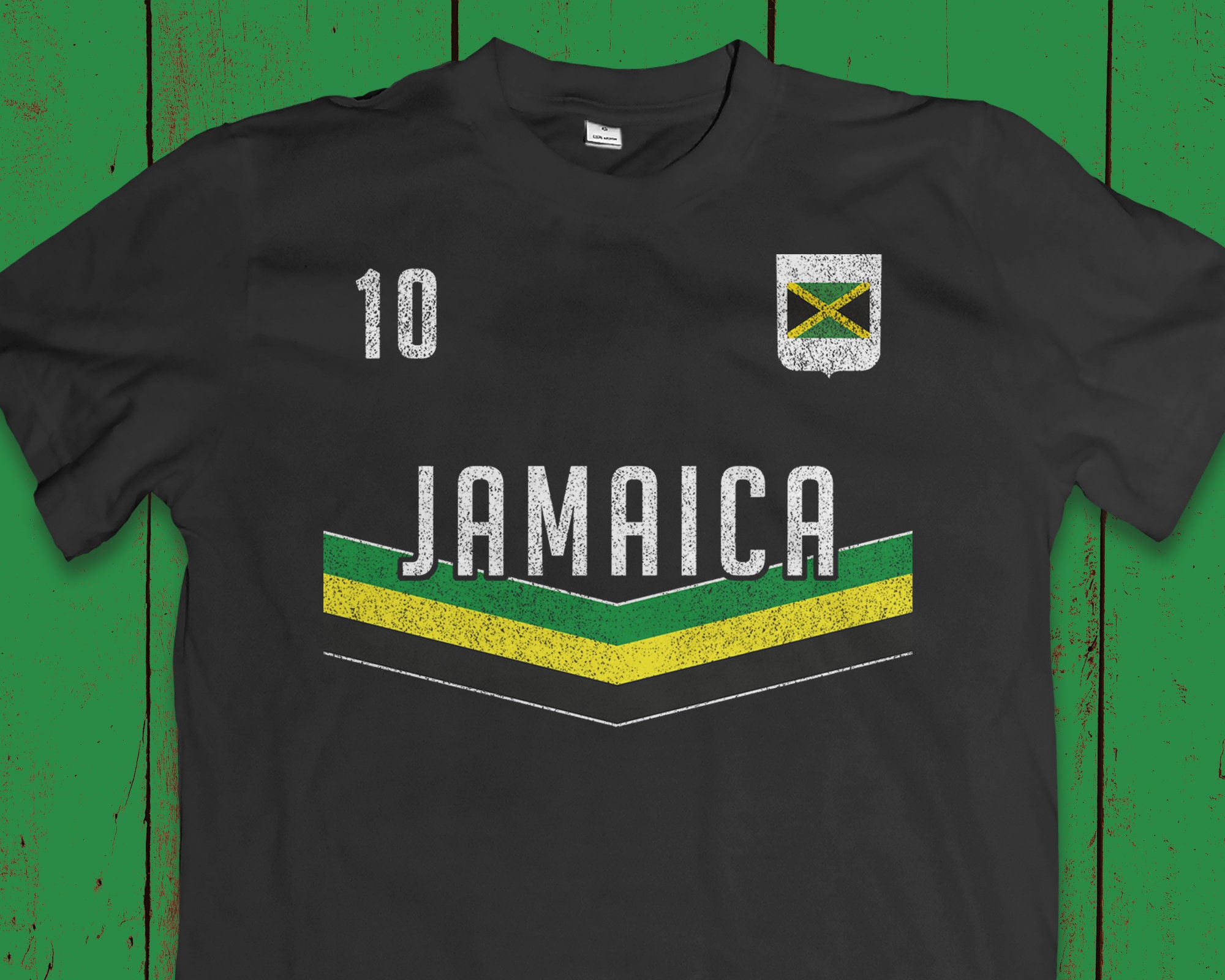 Personalised Jamaica Soccer Shirt, World Jamaican Football Clothing 05