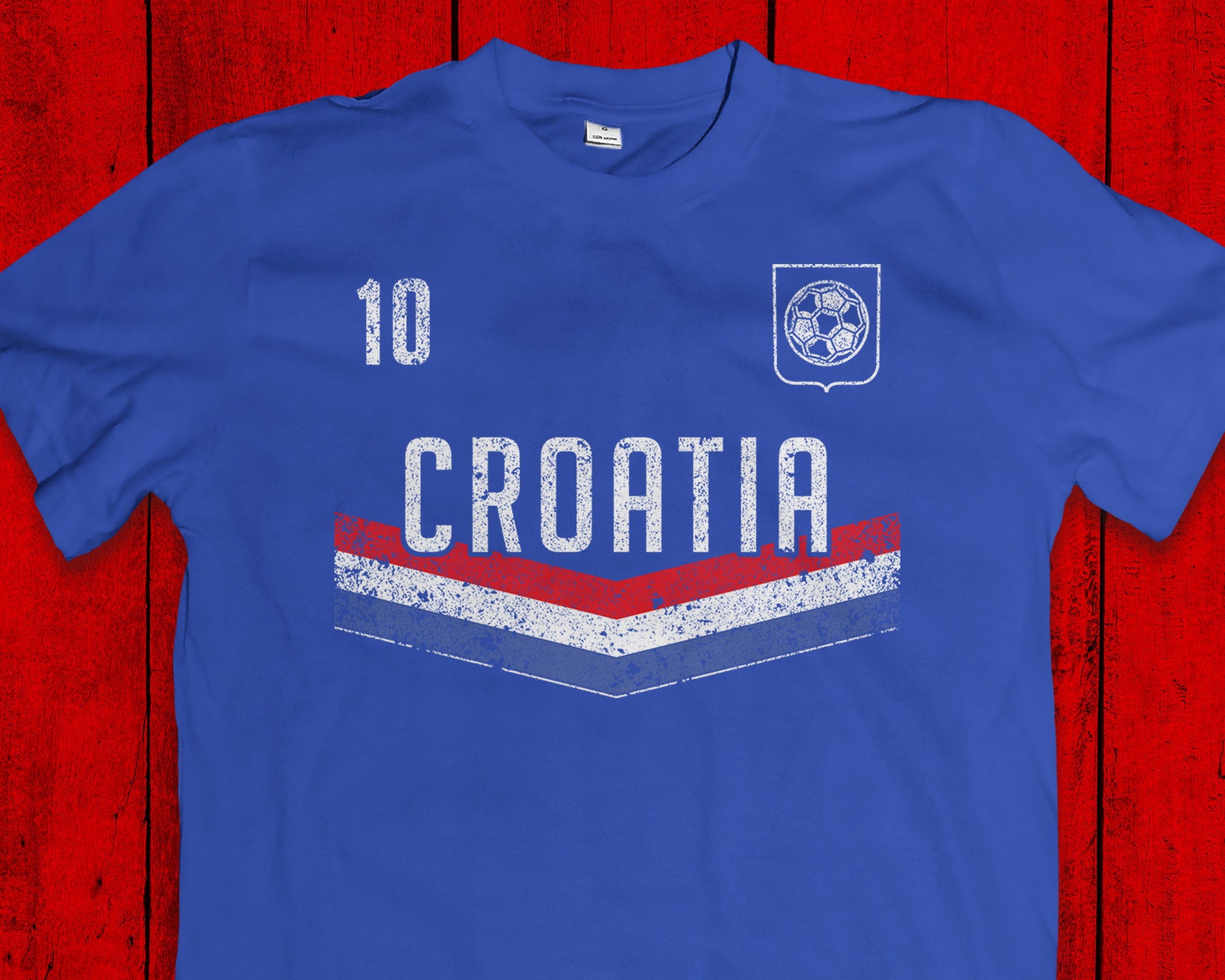 Picture of t-Shirt, Croatian Football Soccer jerseys, on display