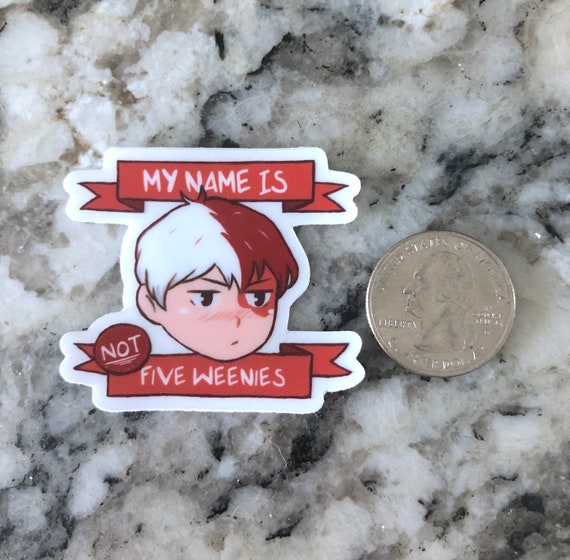 My Hero Academia Todoroki Shoto aka Five Weenies Clear Etsy UK
