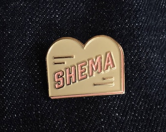Shema Enamel Pin