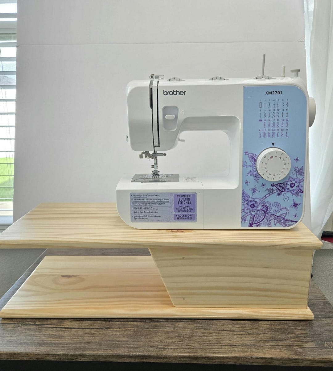 Wood Sewing Machine Riser Personalized Sewing Machine Riser | Embroidery Machine Stand | Quilting ...