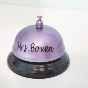 Personalized Teacher Classroom Call Bell with Name /Customize Teacher Call Bell/Classroom bell/Teacher&#39;s gift/end of year/Appreciation week