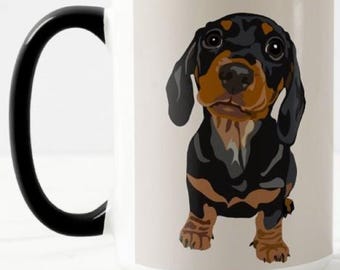 Mini Daschund Hündchen Kaffeebecher 15 Unze